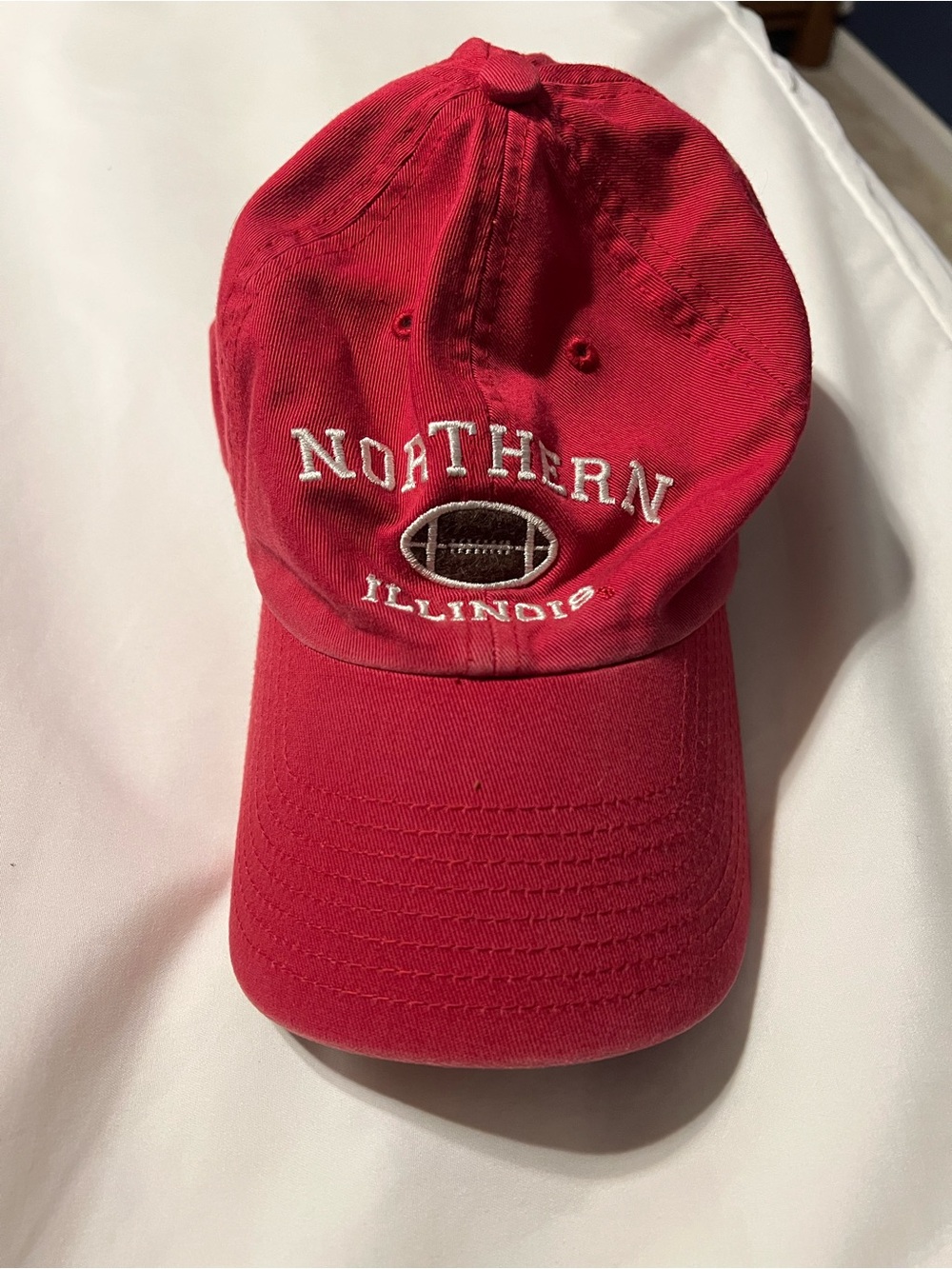 VTG Northern Illinois Huskies Red Embroidered Football Cap